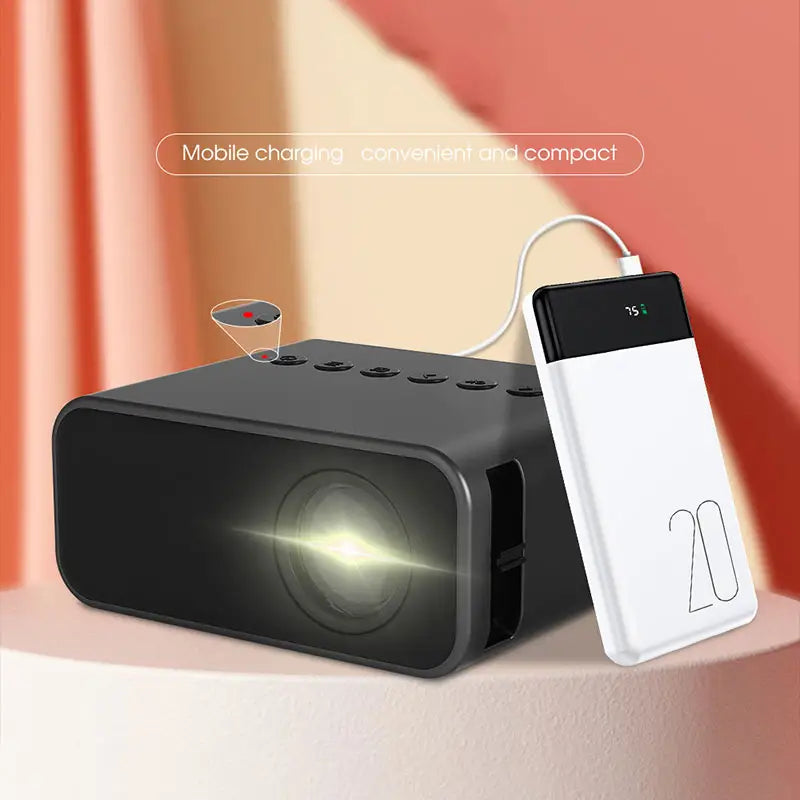 Mini Proyector LED Portátil conexión teléfono YZ03